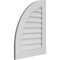 Ekena Millwork Quarter Round Top Left Surface Mount PVC Gable Vent w/ 3-1/2"W x 1"P Standard Frame, 22"W x 28"H GVPQL22X2801SN - alternate 2